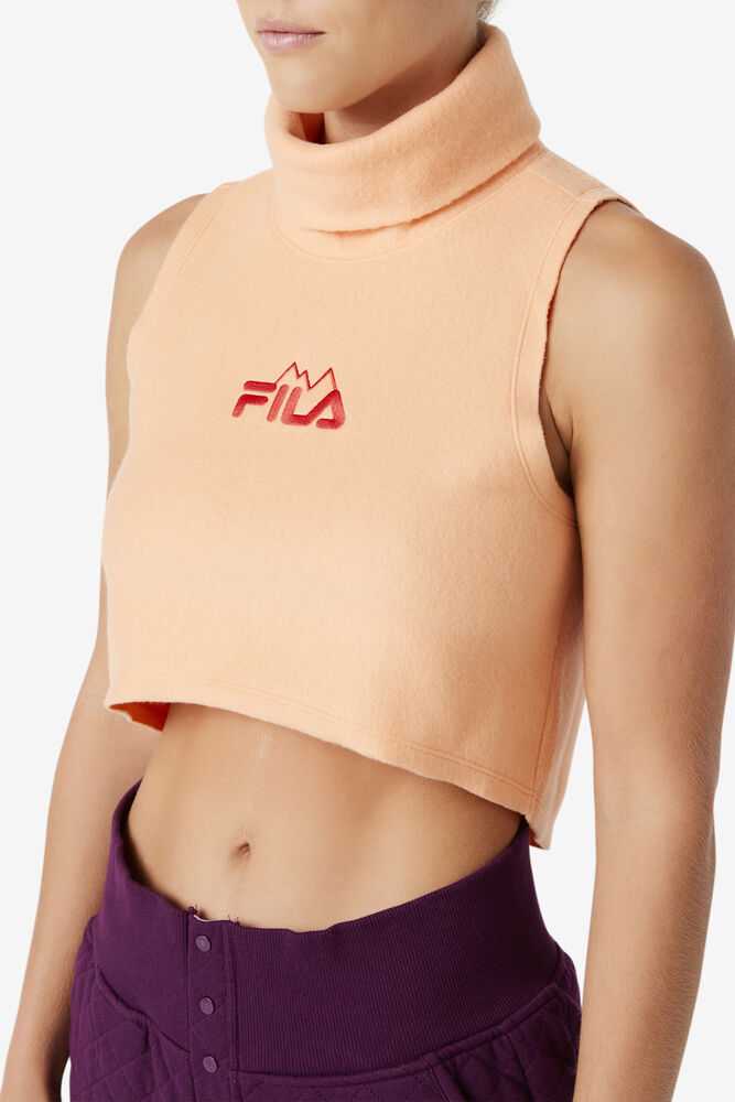 Orange Women's FILA Elianar T-shirts | USA-15706