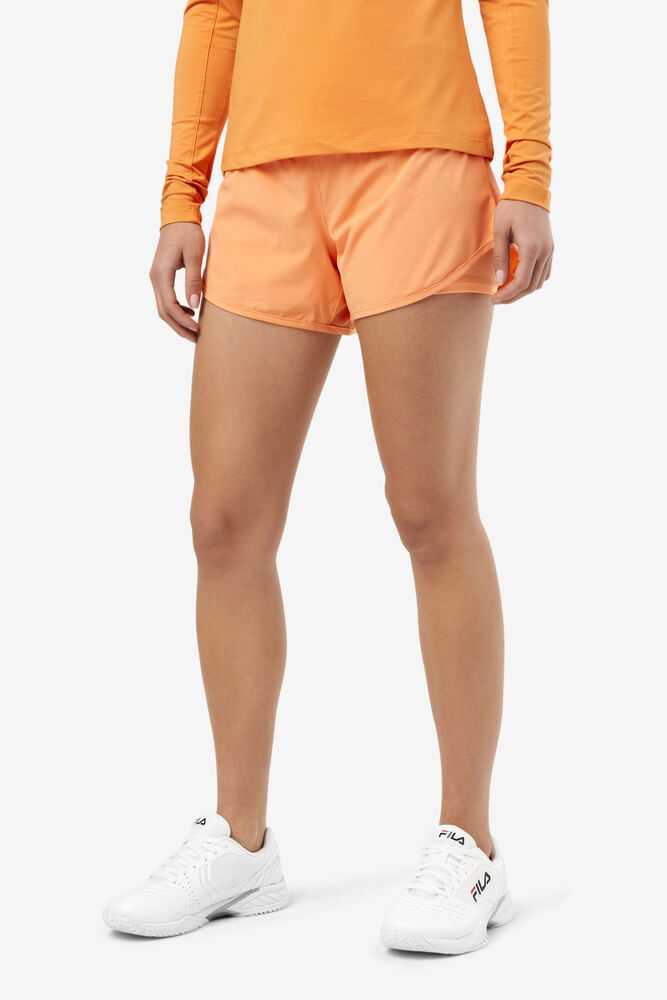 Orange Women's FILA Essentials Tennis Shorts | USA-15168