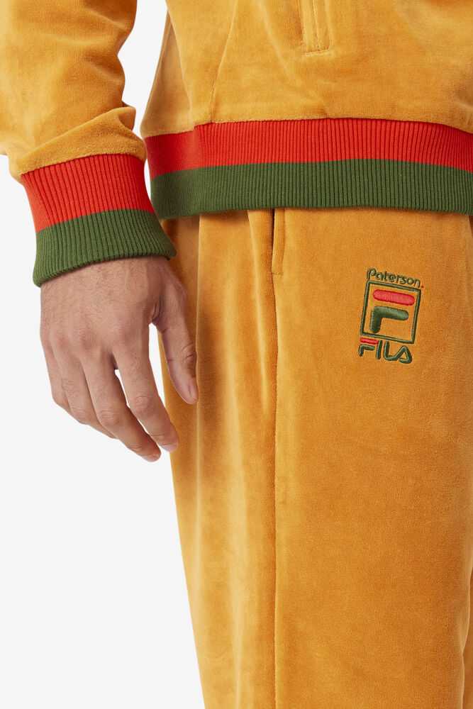 Orange Yellow Men's FILA Fila X Paterson Velour Pants | USA-687425