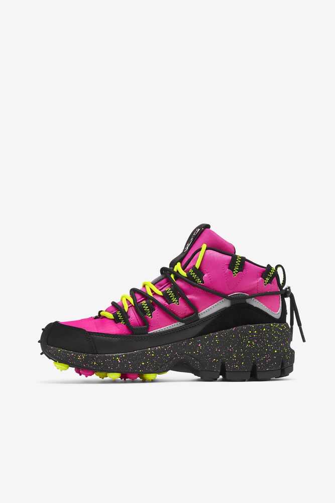 Pink Black Yellow Women's FILA Grant Hill 1 X Trailpacer Sneakers | USA-15882