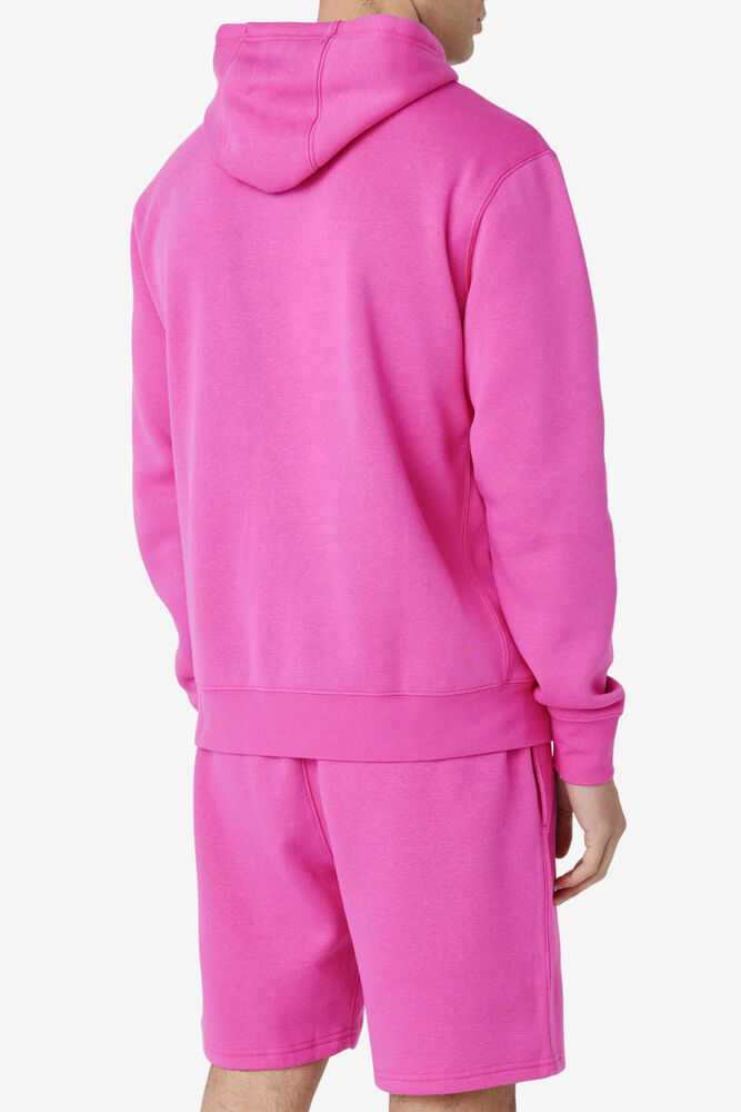 Pink Men's FILA Algot Hoodie | USA-207516