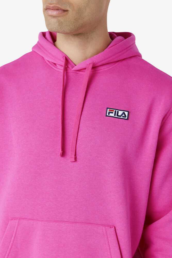 Pink Men's FILA Algot Hoodie | USA-207516