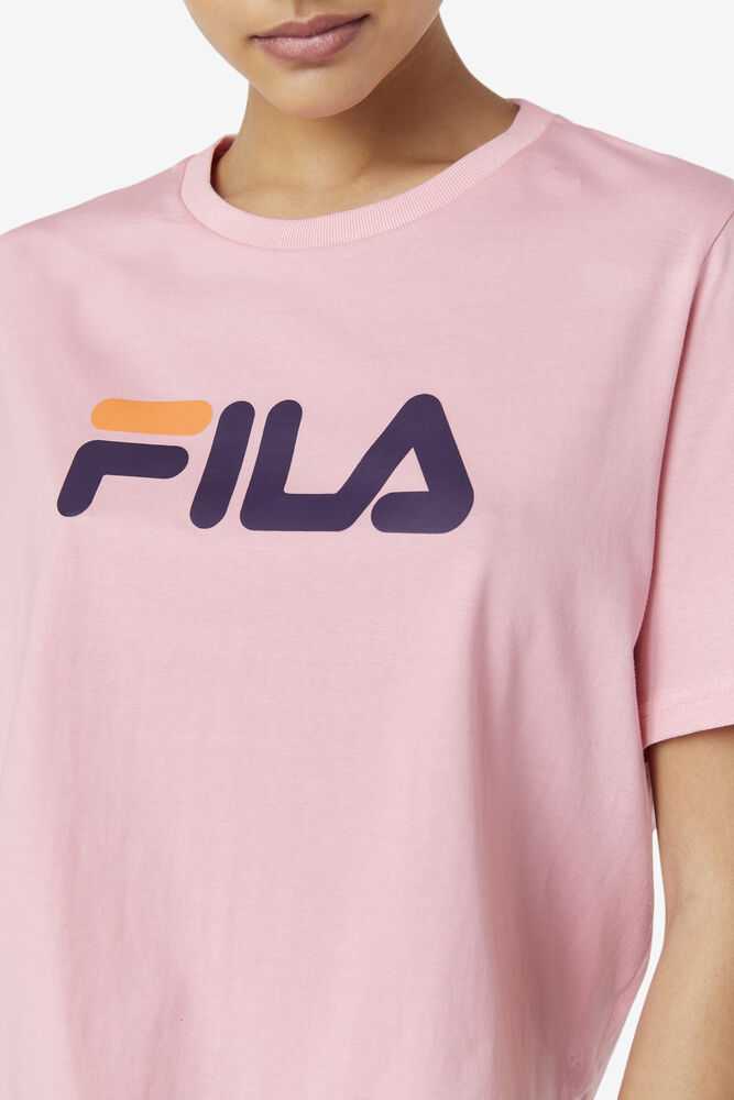 Pink Purple Orange Women's FILA Miss Eagle T-shirts | USA-15739