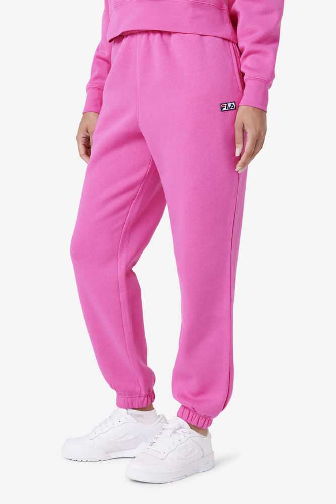 Pink Women's FILA Lassie Fleece Joggers | USA-15577