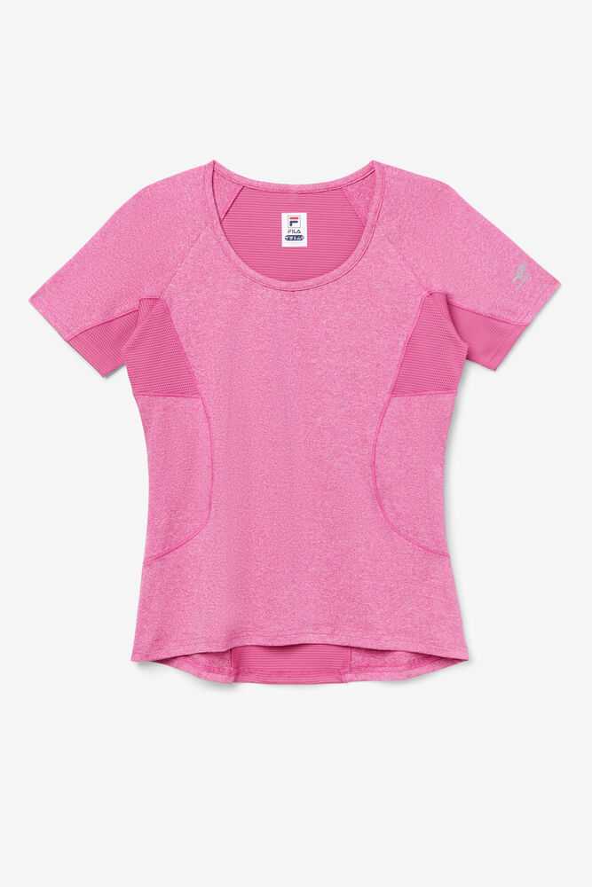 Pink Women\'s FILA Pickleball T-shirts | USA-15311