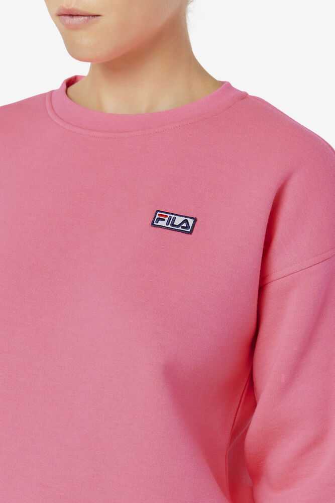 Pink Women's FILA Stina Hoodie | USA-15637