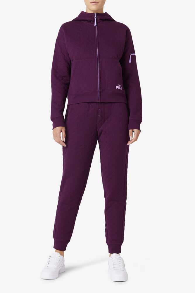 Purple Women's FILA Finley Joggers | USA-15539