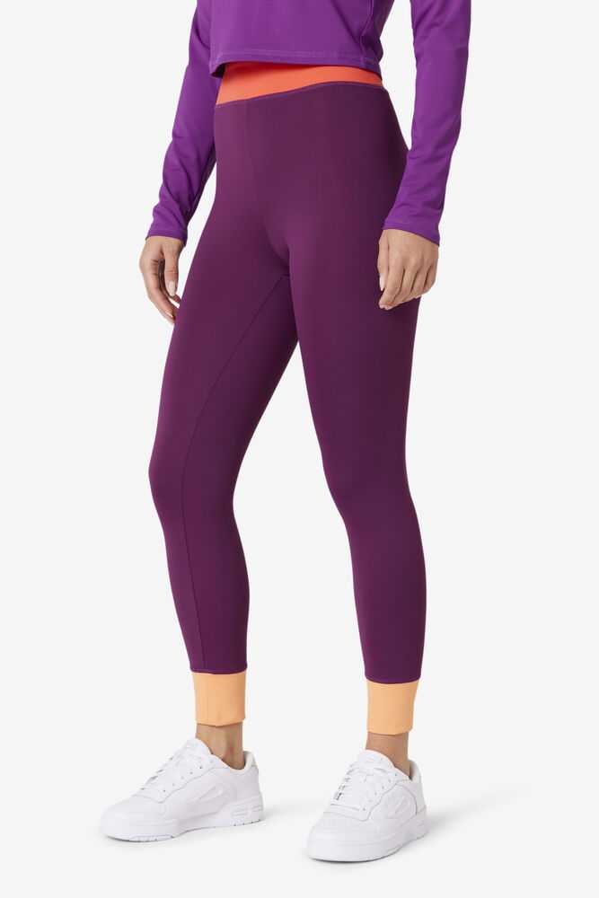 Purple Women's FILA Marnie Leggings | USA-15534