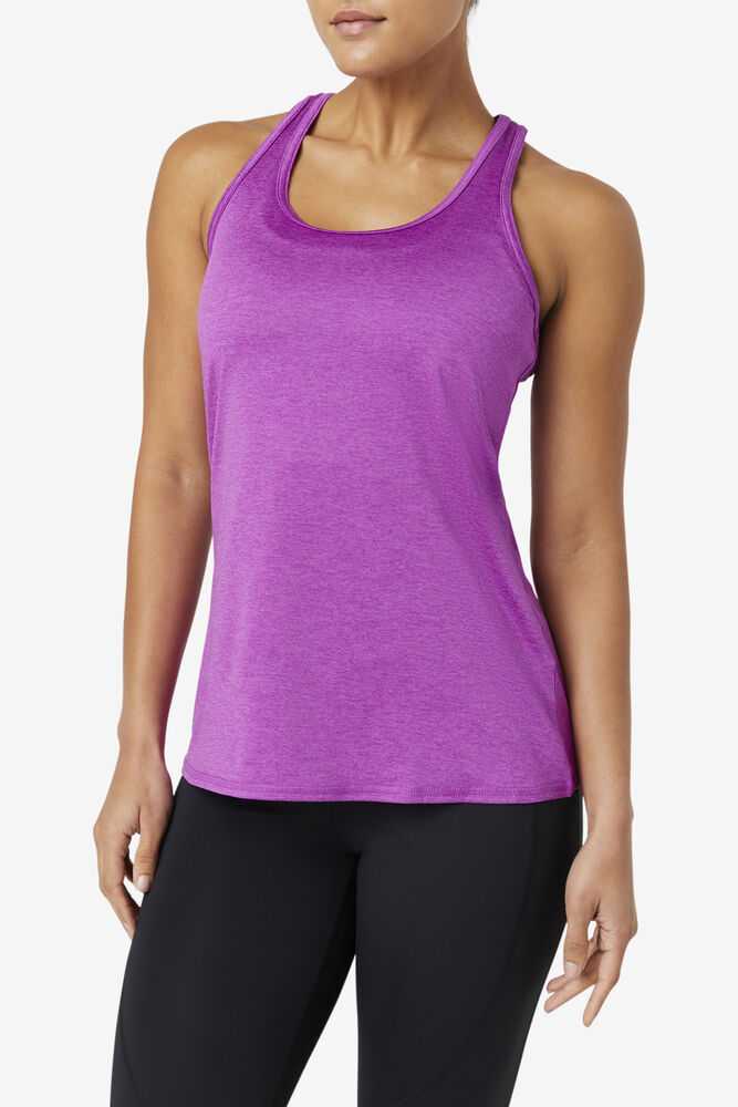 Purple Women's FILA Pickleball Tank Top | USA-15306