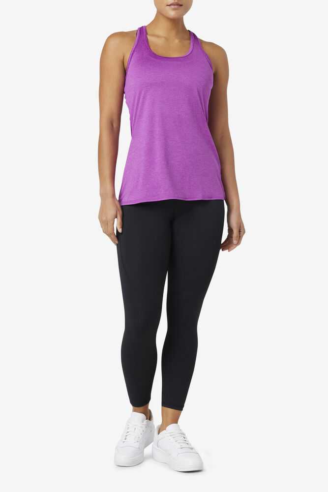 Purple Women's FILA Pickleball Tank Top | USA-15306