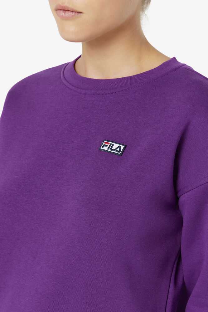 Purple Women's FILA Stina Hoodie | USA-15638