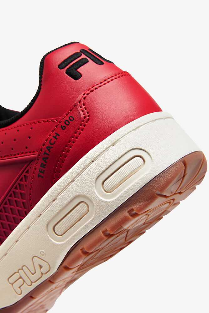 Red Black Men's FILA Teratach 600 Sneakers | USA-274560