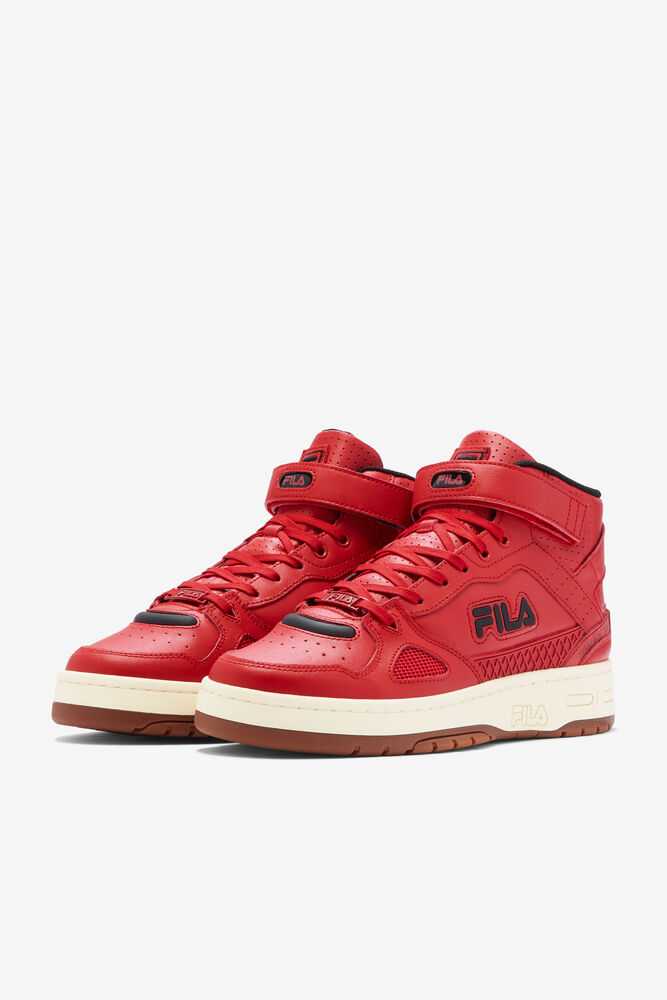 Red Black Men's FILA Teratach 600 Sneakers | USA-428691