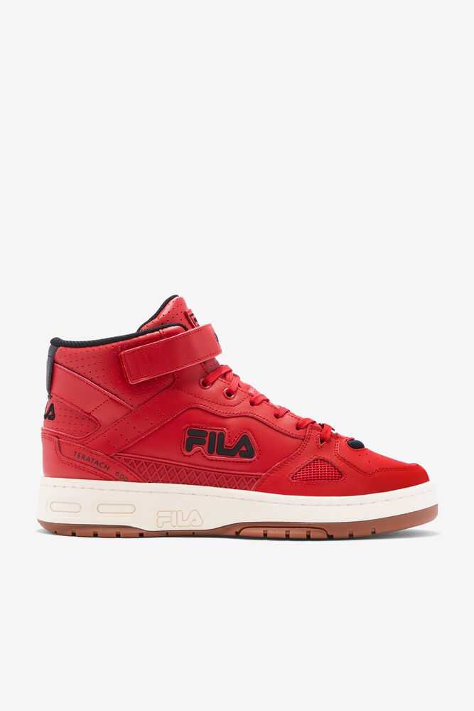 Red Black Men\'s FILA Teratach 600 Sneakers | USA-428691