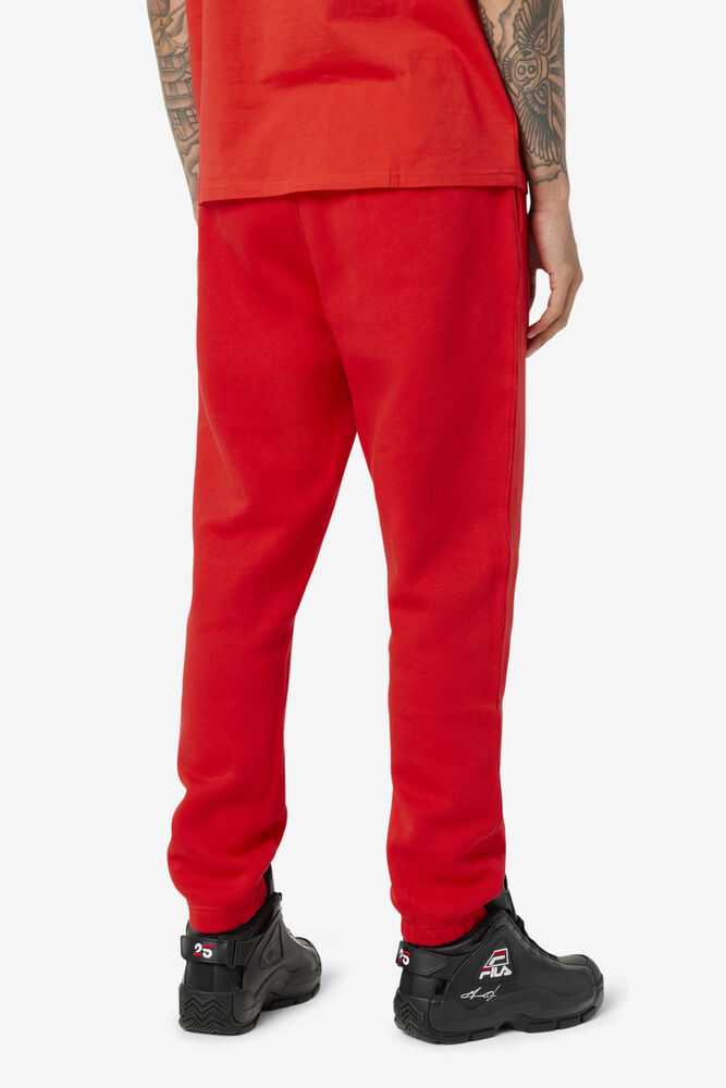 Red Men's FILA Garin Fleece Sweatpants | USA-690315