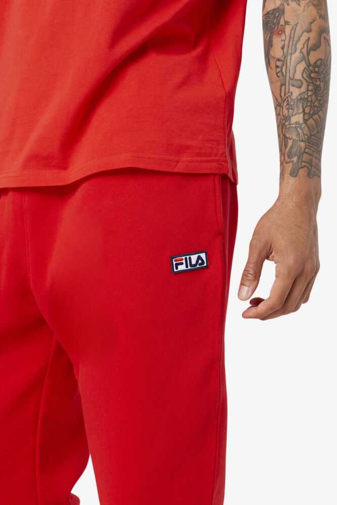 Red Men's FILA Garin Fleece Sweatpants | USA-690315