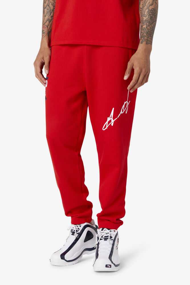 Red Women's FILA Grant Hill Orson Joggers | USA-15542