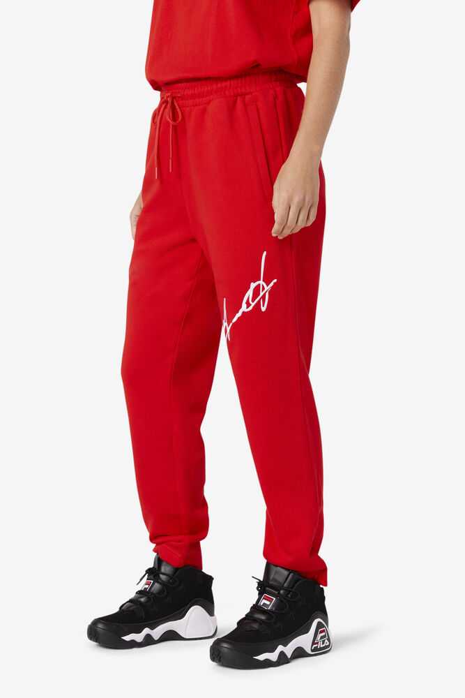 Red Women's FILA Grant Hill Orson Joggers | USA-15542