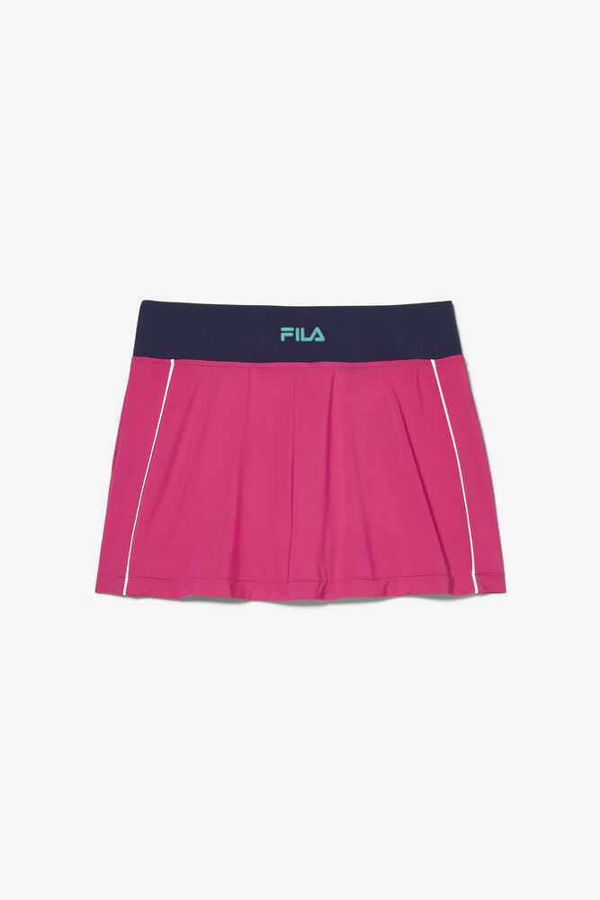 Rose Blue White Women's FILA Bevans Tennis Skirts | USA-15221