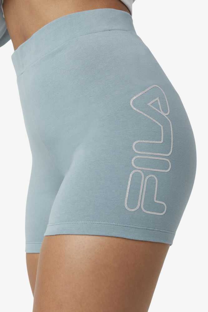 Silver Women's FILA Beatriz Biker Shorts | USA-15589