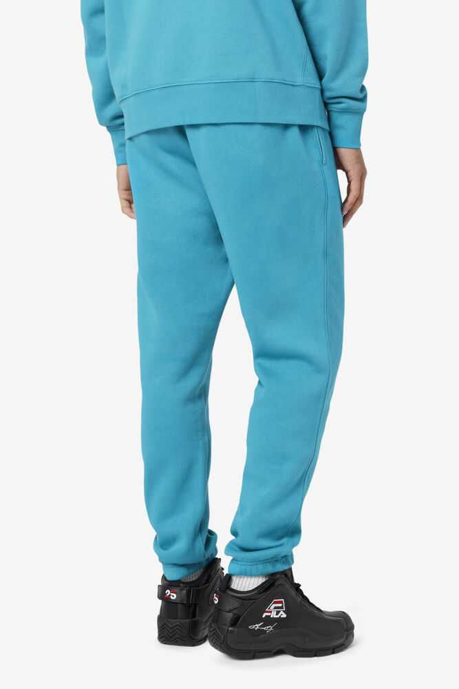 Turquoise Men's FILA Garin Fleece Sweatpants | USA-067895