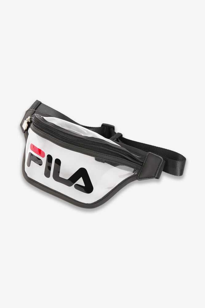 White Black Men's FILA Avenida Fanny Pack | USA-16142