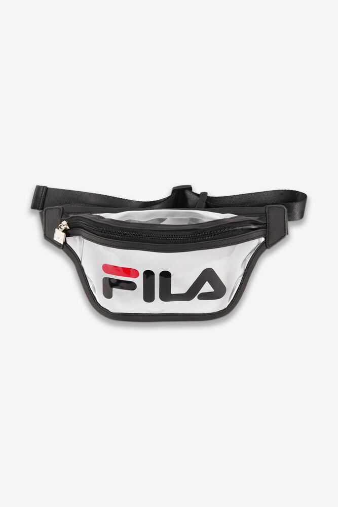 White Black Men\'s FILA Avenida Fanny Pack | USA-16142