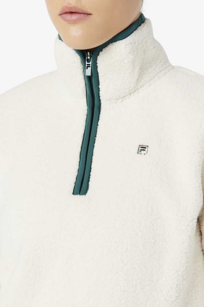 White Camo Women's FILA Kyomi Pullover | USA-15507