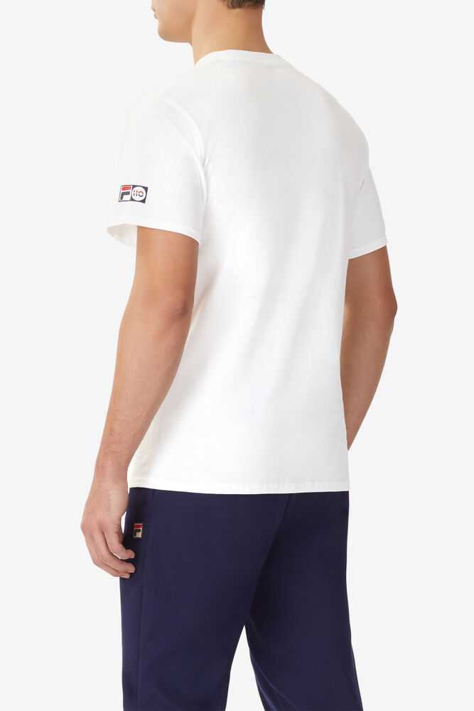 White Men's FILA Aussie Tennis Shirts | USA-16048