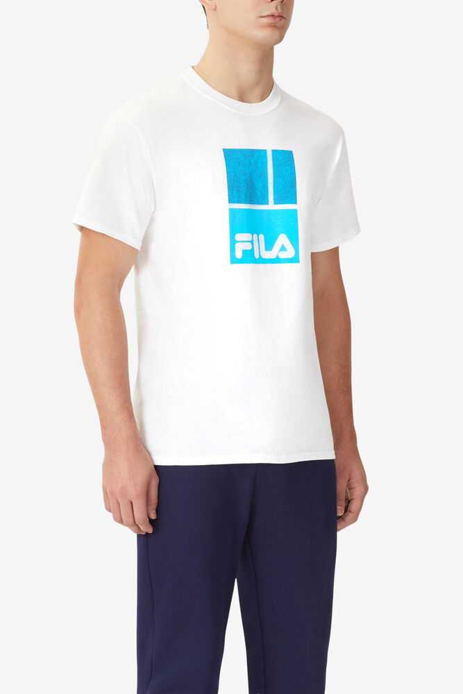 White Men's FILA Aussie Tennis Shirts | USA-16048