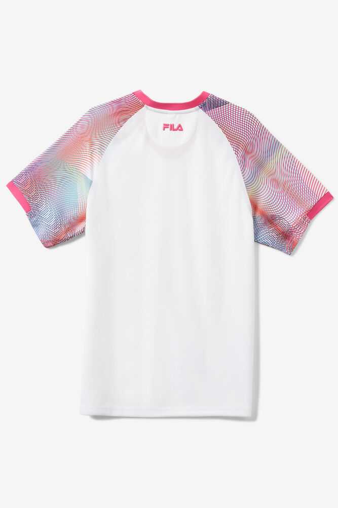 White Men's FILA Bevans Tennis Shirts | USA-16071