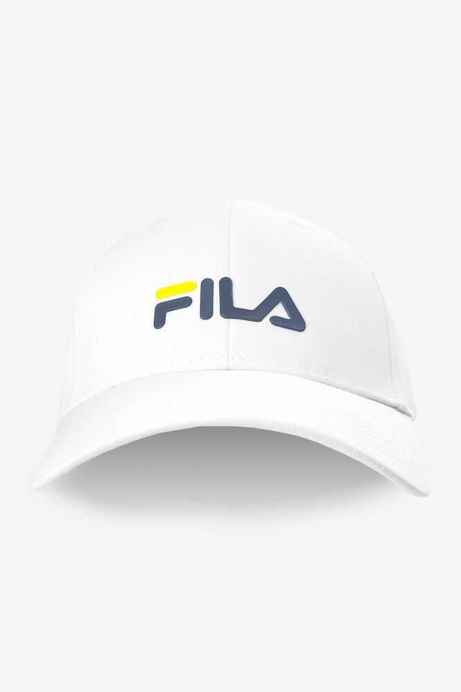 White Men\'s FILA Dad Hats | USA-16145