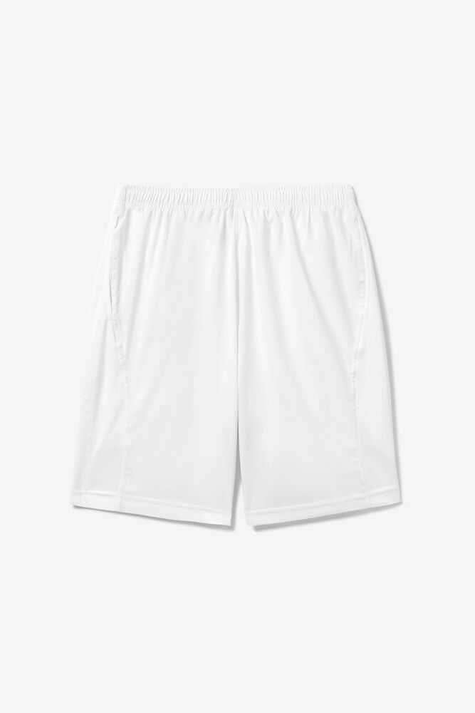 White Men's FILA Essentials Tennis Shorts | USA-15986