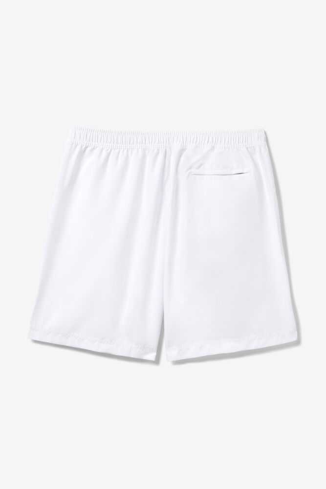 White Men's FILA Essentials Tennis Shorts | USA-15995