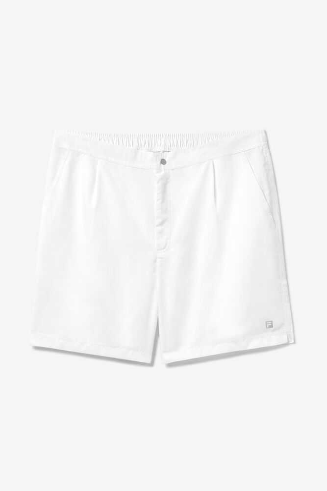 White Men\'s FILA Essentials Tennis Shorts | USA-15995