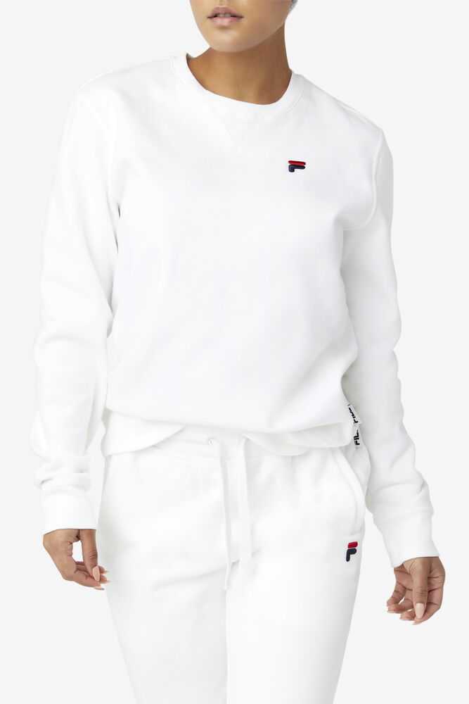 White Men's FILA Kieve Sweatshirt | USA-631897