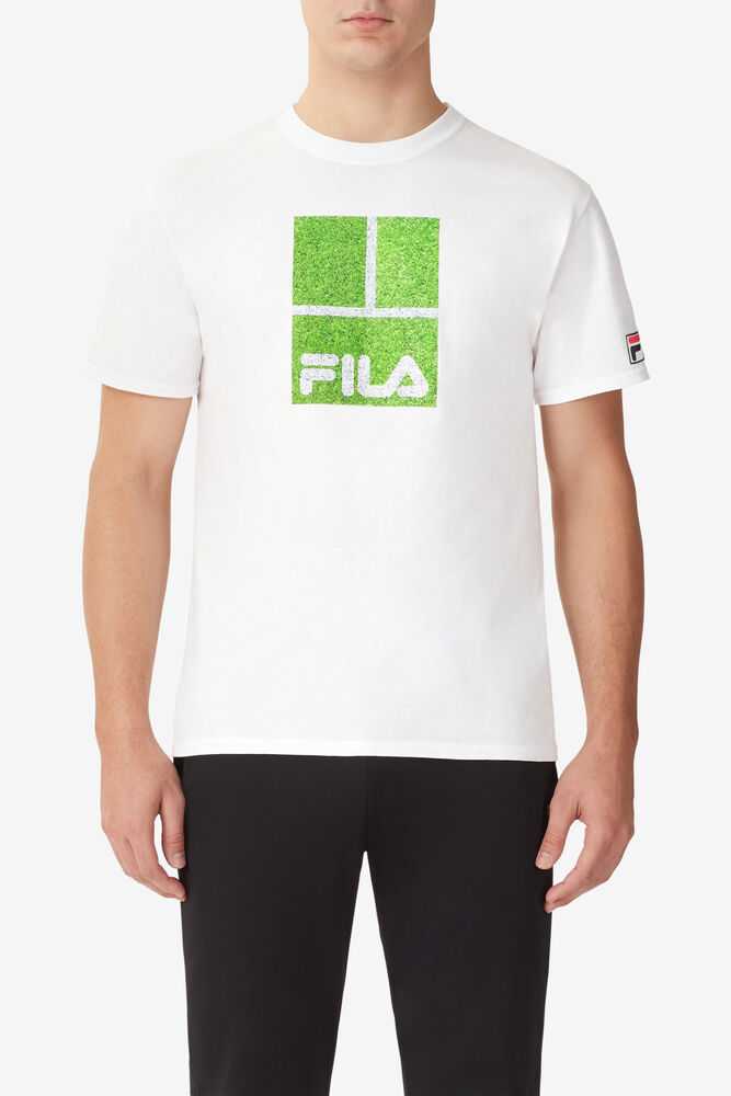 White Men's FILA London Tennis Polo | USA-16046