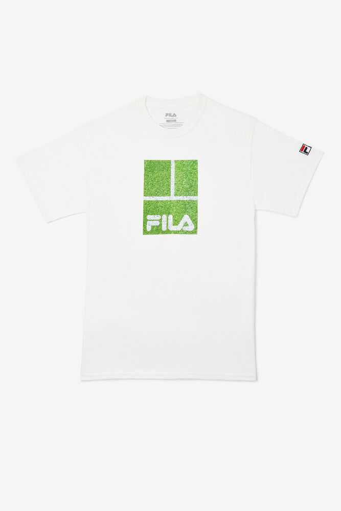 White Men\'s FILA London Tennis Polo | USA-16046