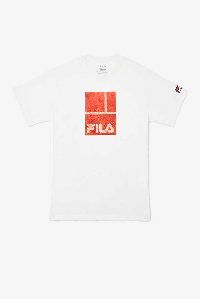 White Men\'s FILA Paris Tennis Polo | USA-16039