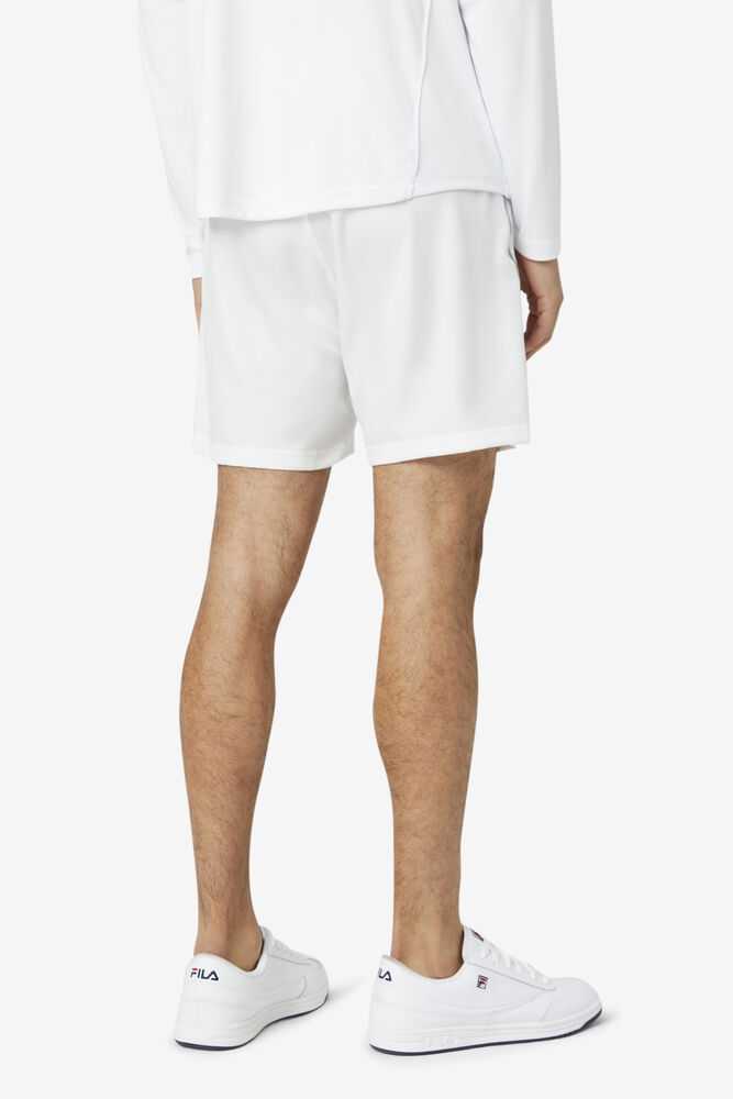 White Men's FILA Pickleball Shorts | USA-16102