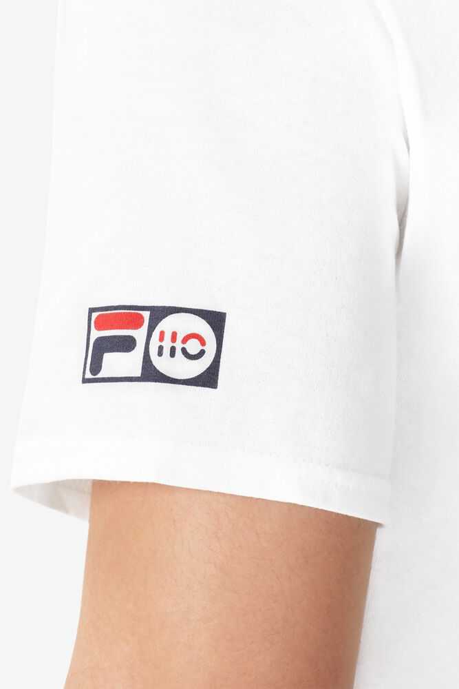 White Men's FILA Queens Tennis Polo | USA-16033