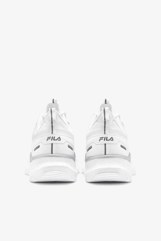 White Metal Silver White Men's FILA Tactik 5 Nucleus Running Shoes | USA-540629