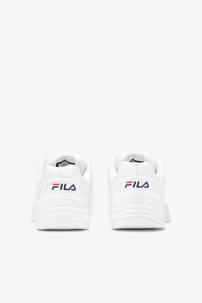 White Navy Men's FILA Axilus 2 Energized Tennis Shoes | USA-15970