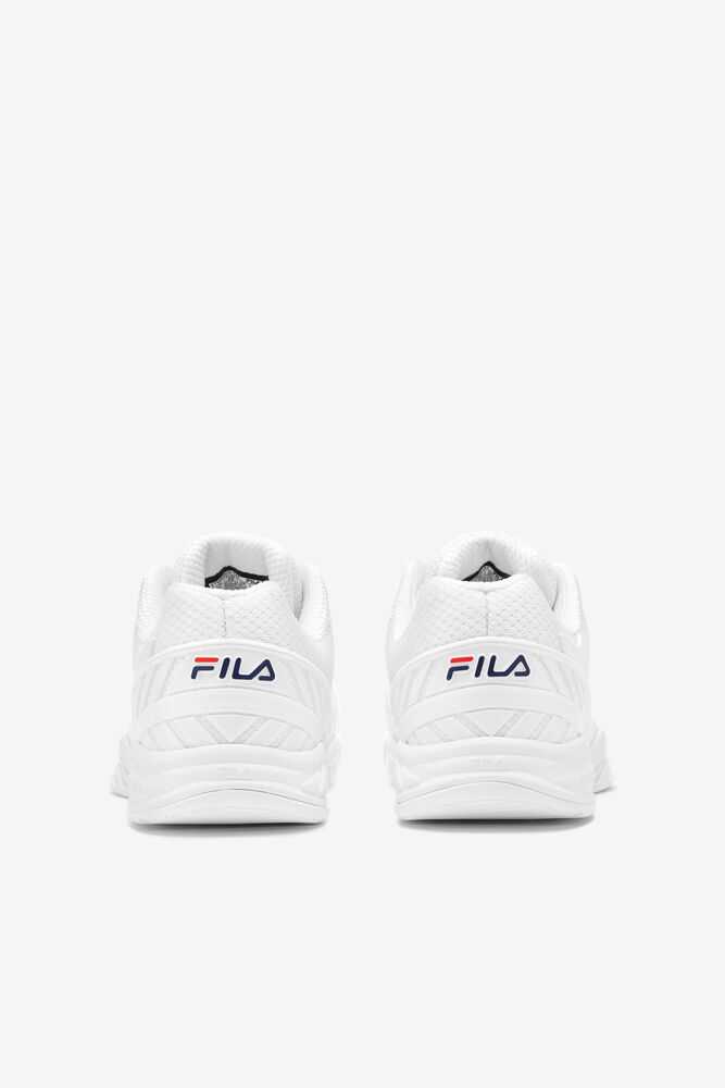 White Navy Women's FILA Axilus 2 Energized Tennis Shoes | USA-15234