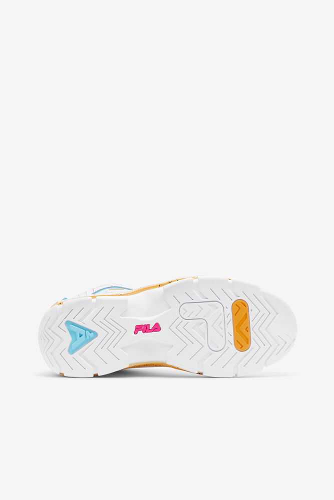 White Pink Lemon Women's FILA Grant Hill 2 Basketball Shoes | USA-15895