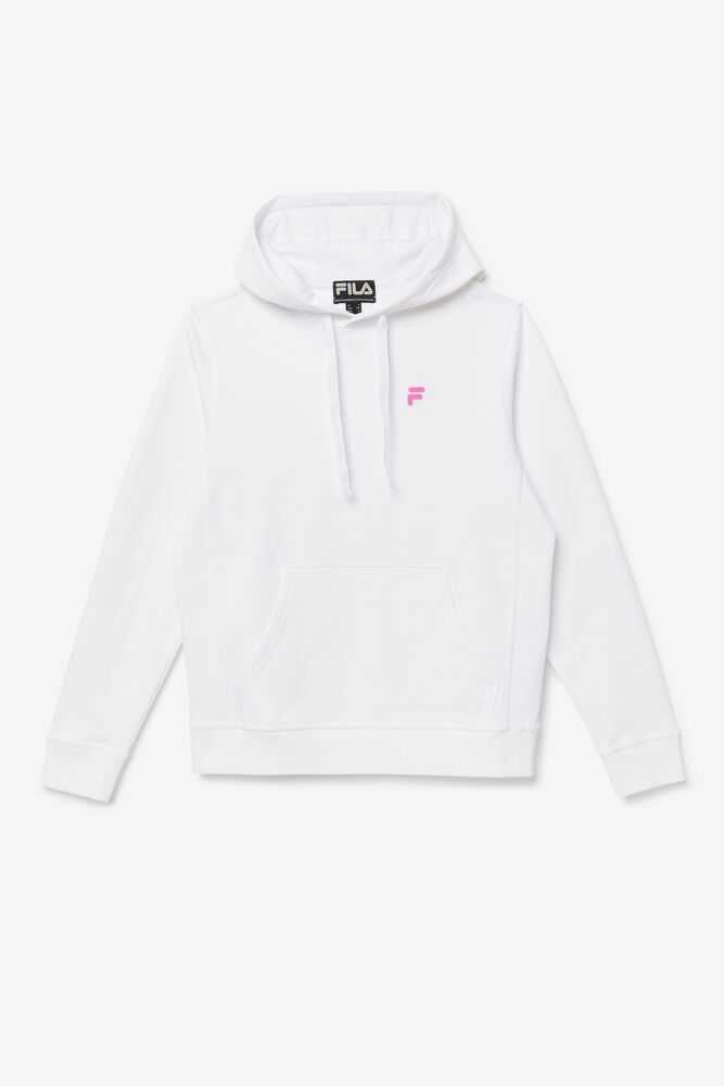 White Pink Men\'s FILA Phoenix Hoodie | USA-570648