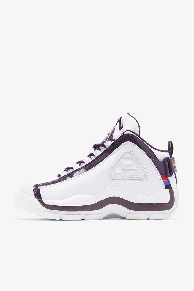 White Purple Orange Men's FILA Grant Hill 2 Basketball Shoes | USA-802576