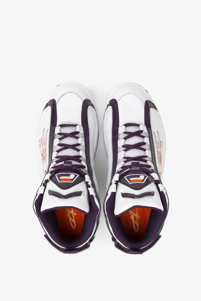 White Purple Orange Men's FILA Grant Hill 2 Basketball Shoes | USA-802576