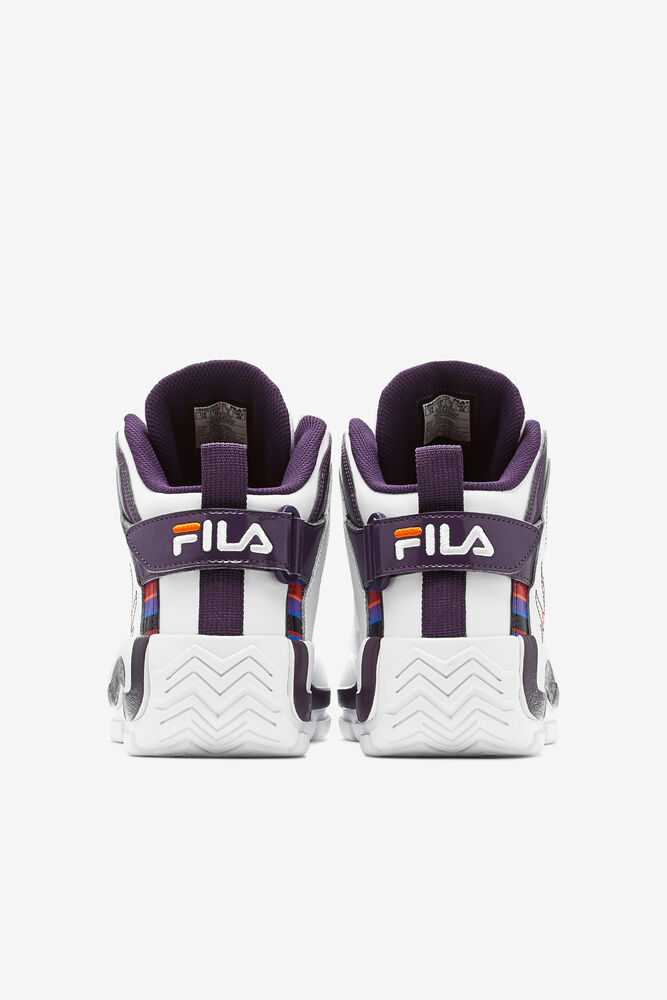 White Purple Orange Men's FILA Grant Hill 2 Basketball Shoes | USA-802576