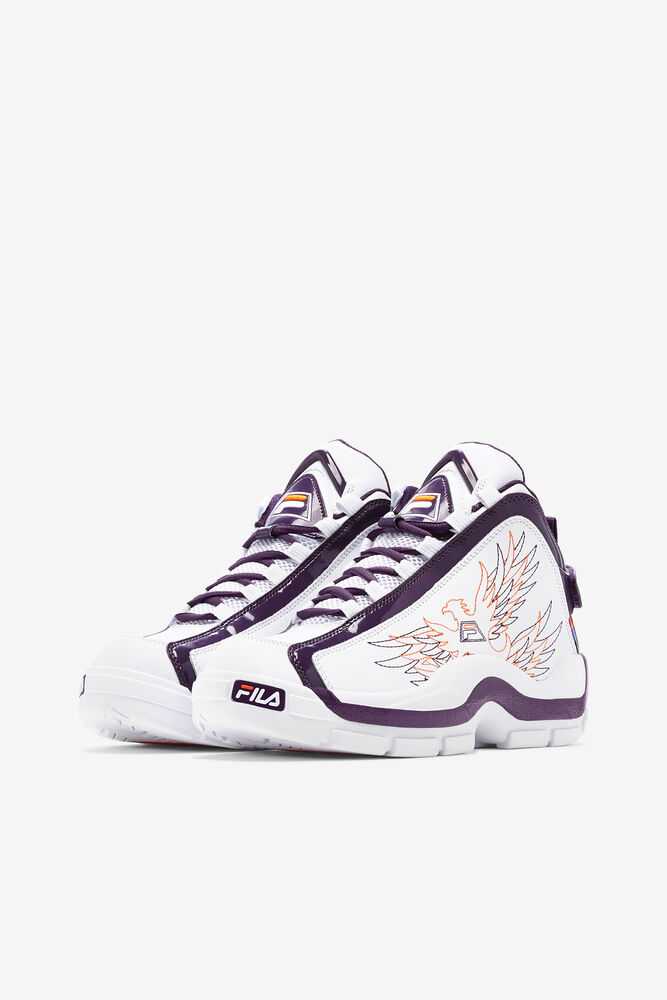 White Purple Orange Women's FILA Grant Hill 2 Basketball Shoes | USA-15792